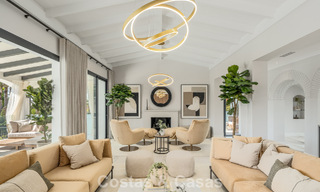 Refined luxury villa in modern Mediterranean style for sale with sea views in a gated complex on Marbella's Golden Mile 778762 