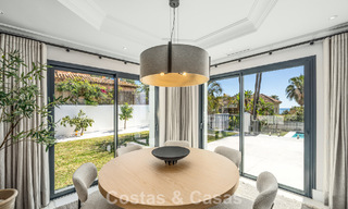 Refined luxury villa in modern Mediterranean style for sale with sea views in a gated complex on Marbella's Golden Mile 778763 