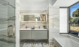 Refined luxury villa in modern Mediterranean style for sale with sea views in a gated complex on Marbella's Golden Mile 778767 