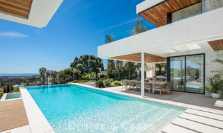 Sophisticated, new, luxury villa with panoramic sea views for sale in a gated community of La Quinta, Marbella - Benahavis 778720 