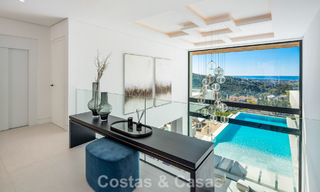 Sophisticated, new, luxury villa with panoramic sea views for sale in a gated community of La Quinta, Marbella - Benahavis 800527 
