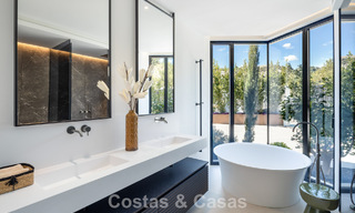 Sophisticated, new, luxury villa with panoramic sea views for sale in a gated community of La Quinta, Marbella - Benahavis 800530 