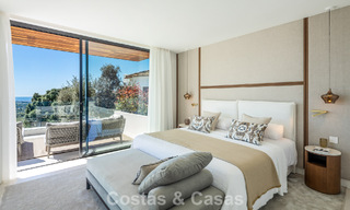 Sophisticated, new, luxury villa with panoramic sea views for sale in a gated community of La Quinta, Marbella - Benahavis 800531 