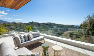Sophisticated, new, luxury villa with panoramic sea views for sale in a gated community of La Quinta, Marbella - Benahavis 800533 