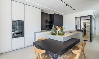 Sophisticated, new, luxury villa with panoramic sea views for sale in a gated community of La Quinta, Marbella - Benahavis 800539 