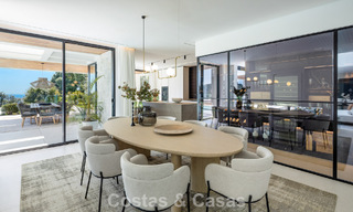 Sophisticated, new, luxury villa with panoramic sea views for sale in a gated community of La Quinta, Marbella - Benahavis 800540 