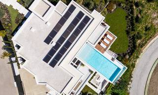 Sophisticated, new, luxury villa with panoramic sea views for sale in a gated community of La Quinta, Marbella - Benahavis 800548 