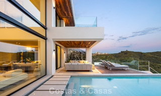 Sophisticated, new, luxury villa with panoramic sea views for sale in a gated community of La Quinta, Marbella - Benahavis 800551 