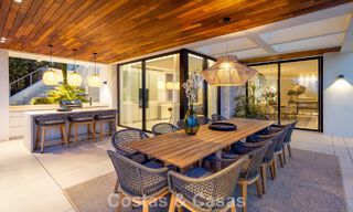 Sophisticated, new, luxury villa with panoramic sea views for sale in a gated community of La Quinta, Marbella - Benahavis 800552 