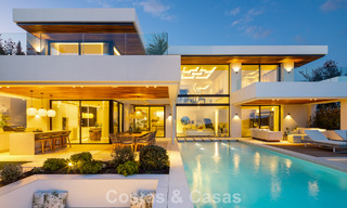 Sophisticated, new, luxury villa with panoramic sea views for sale in a gated community of La Quinta, Marbella - Benahavis 800553 