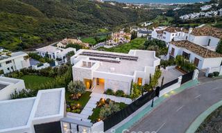 Sophisticated, new, luxury villa with panoramic sea views for sale in a gated community of La Quinta, Marbella - Benahavis 800555 