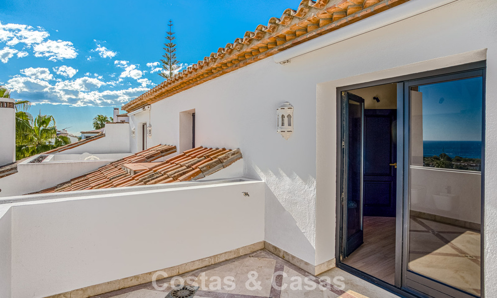 Luxury penthouse with sea views for sale in a gated community on Marbella’s coveted Golden Mile 778594
