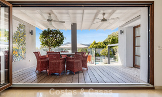 Spacious townhouse for sale with sea views in a gated urbanization in the hills of Marbella - Benahavis 778933 