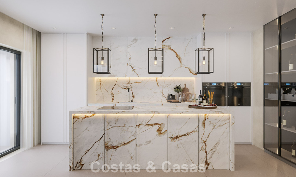 Renovation project: luxury villa for sale with modern Mediterranean design and sea views in Nueva Andalucia, Marbella 779067