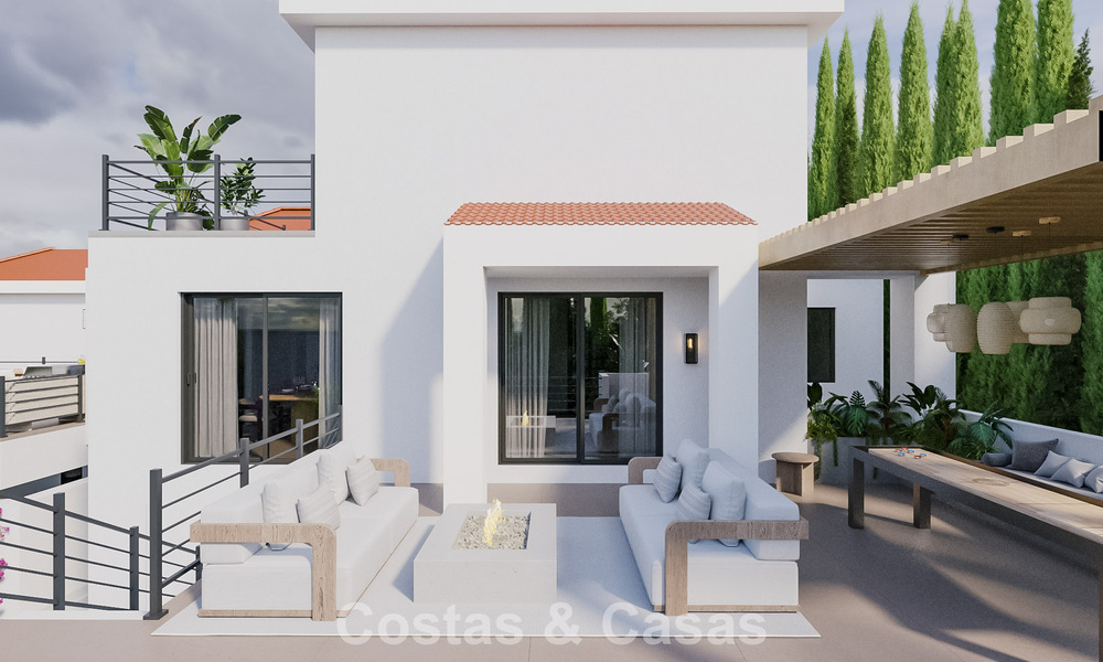 Renovation project: luxury villa for sale with modern Mediterranean design and sea views in Nueva Andalucia, Marbella 779069