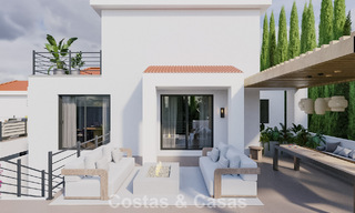 Renovation project: luxury villa for sale with modern Mediterranean design and sea views in Nueva Andalucia, Marbella 779069 