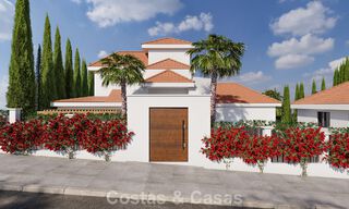 Renovation project: luxury villa for sale with modern Mediterranean design and sea views in Nueva Andalucia, Marbella 779076 