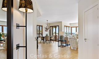 Frontline golf penthouse with stunning golf and sea views for sale in a gated community of Nueva Andalucia, Marbella 779100 