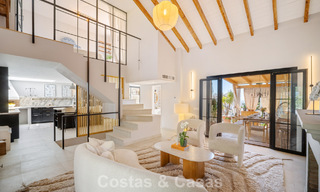 Beautifully renovated townhouse in a timeless Andalusian style with sea views for sale on Marbella's Golden Mile 778970 