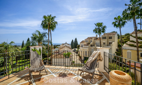 Beautifully renovated townhouse in a timeless Andalusian style with sea views for sale on Marbella's Golden Mile 778976