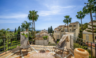 Beautifully renovated townhouse in a timeless Andalusian style with sea views for sale on Marbella's Golden Mile 778976 