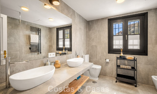 Beautifully renovated townhouse in a timeless Andalusian style with sea views for sale on Marbella's Golden Mile 778985 