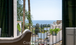Beautifully renovated townhouse in a timeless Andalusian style with sea views for sale on Marbella's Golden Mile 778991 