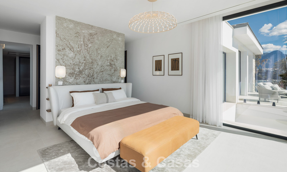 Brand new modernist luxury villa for sale in the exclusive gated community of La Quinta, Marbella - Benahavis 779009