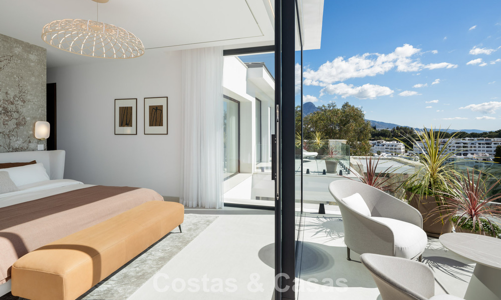 Brand new modernist luxury villa for sale in the exclusive gated community of La Quinta, Marbella - Benahavis 779010