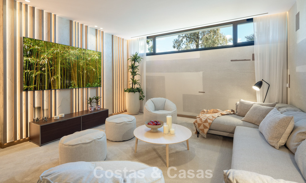 Brand new modernist luxury villa for sale in the exclusive gated community of La Quinta, Marbella - Benahavis 779029
