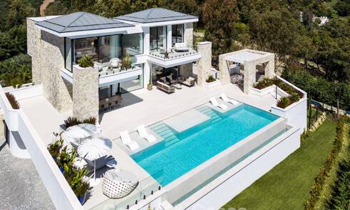 Brand new modernist luxury villa for sale in the exclusive gated community of La Quinta, Marbella - Benahavis 779031