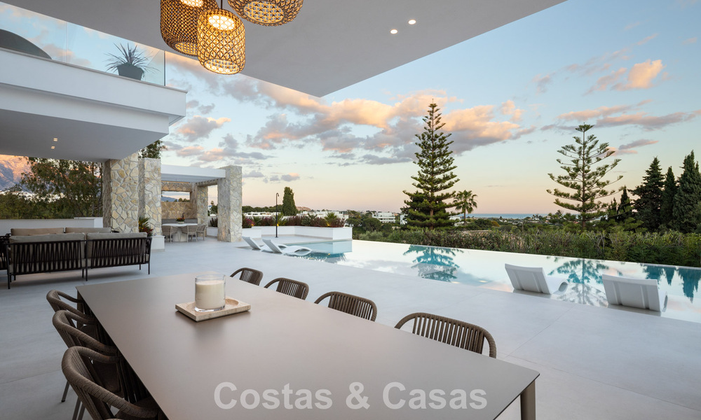 Brand new modernist luxury villa for sale in the exclusive gated community of La Quinta, Marbella - Benahavis 779033