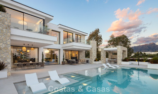 Brand new modernist luxury villa for sale in the exclusive gated community of La Quinta, Marbella - Benahavis 779035 