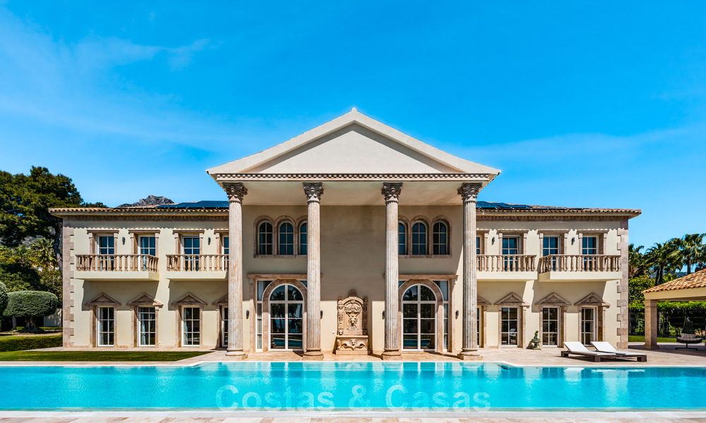 Remarkable presidential palace for sale in the prestigious gated community of Sierra Blanca in Marbella 779331