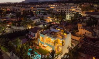Move-in ready, state-of-the-art luxury villa for sale just a stone's throw from the beach on Marbella's coveted Golden Mile 779397 