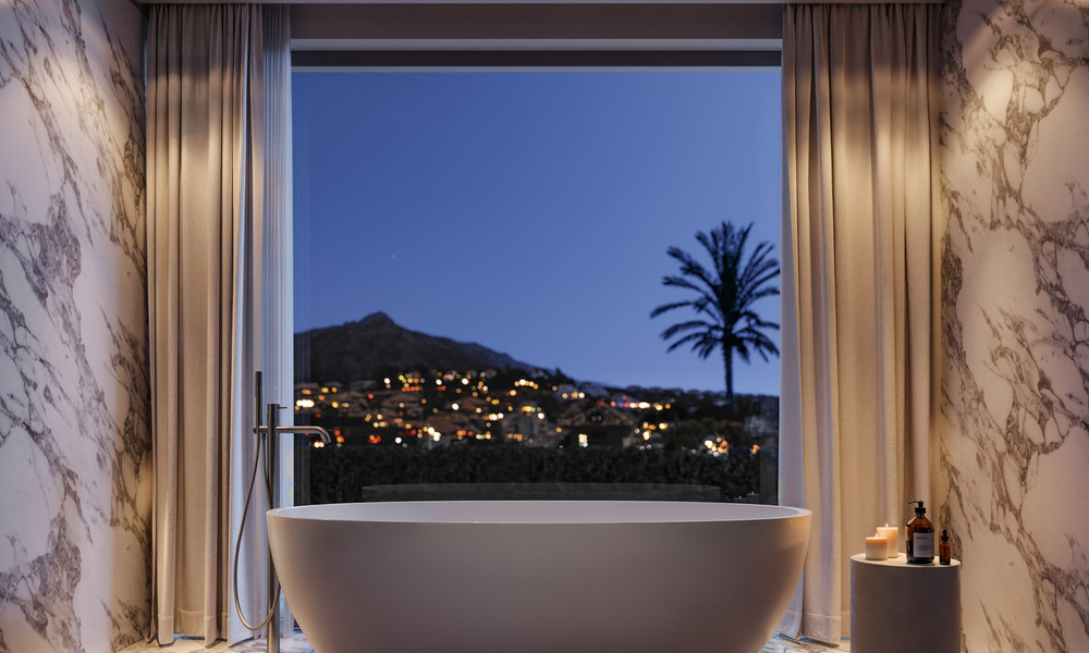 Off-plan luxury villa with panoramic sea views for sale in a gated community in Nueva Andalucia, Marbella 779418