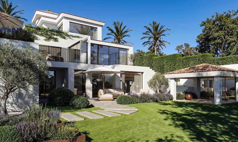 Off-plan luxury villa with panoramic sea views for sale in a gated community in Nueva Andalucia, Marbella 779427