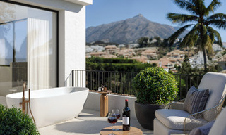 Off-plan luxury villa with panoramic sea views for sale in a gated community in Nueva Andalucia, Marbella 779431 