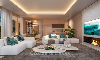 3 Luxury villas with unobstructed sea views for sale in a golf area of Mijas Costa, Costa del Sol 779077 
