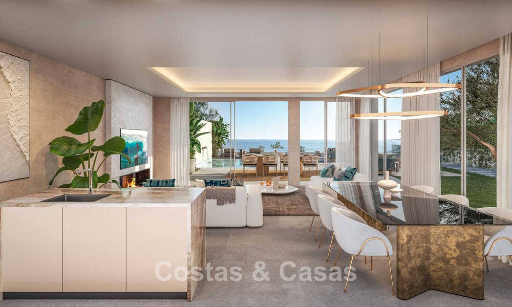 3 Luxury villas with unobstructed sea views for sale in a golf area of Mijas Costa, Costa del Sol 779078