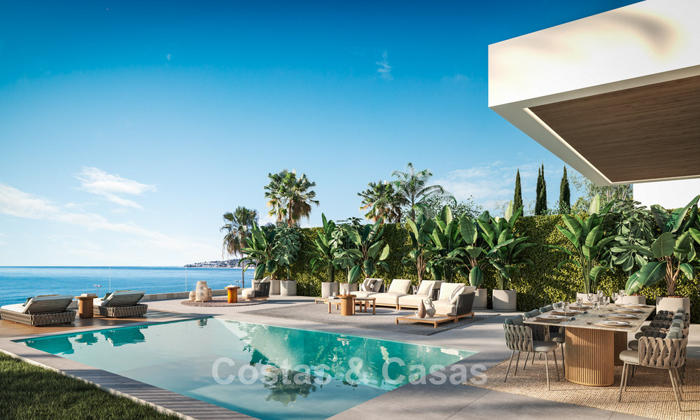 3 Luxury villas with unobstructed sea views for sale in a golf area of Mijas Costa, Costa del Sol 779082