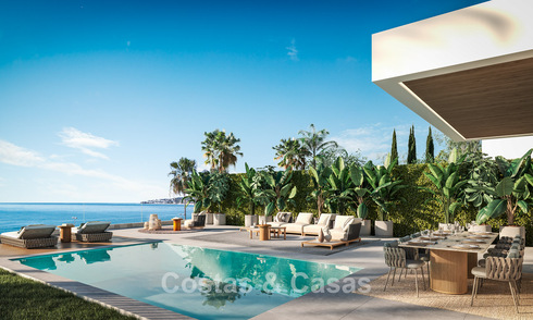 3 Luxury villas with unobstructed sea views for sale in a golf area of Mijas Costa, Costa del Sol 779082