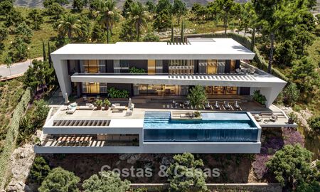 New to the market. 6 high-end luxury villas with breathtaking sea views for sale on the New Golden Mile, Marbella - Estepona 779257