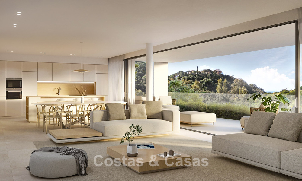 Off-plan, energy efficient homes for sale in the green hills of Elviria, east of Marbella centre 779358