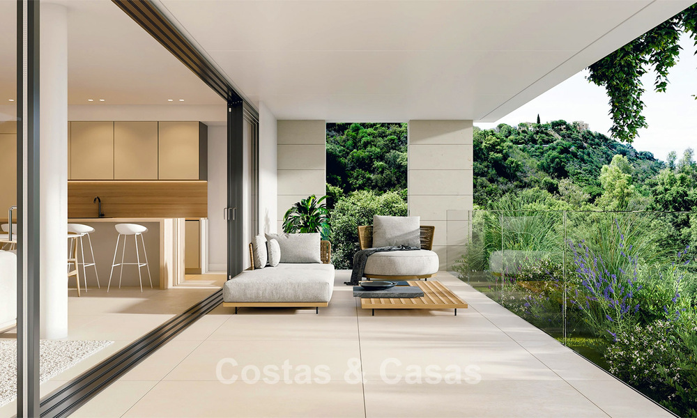 Off-plan, energy efficient homes for sale in the green hills of Elviria, east of Marbella centre 779360