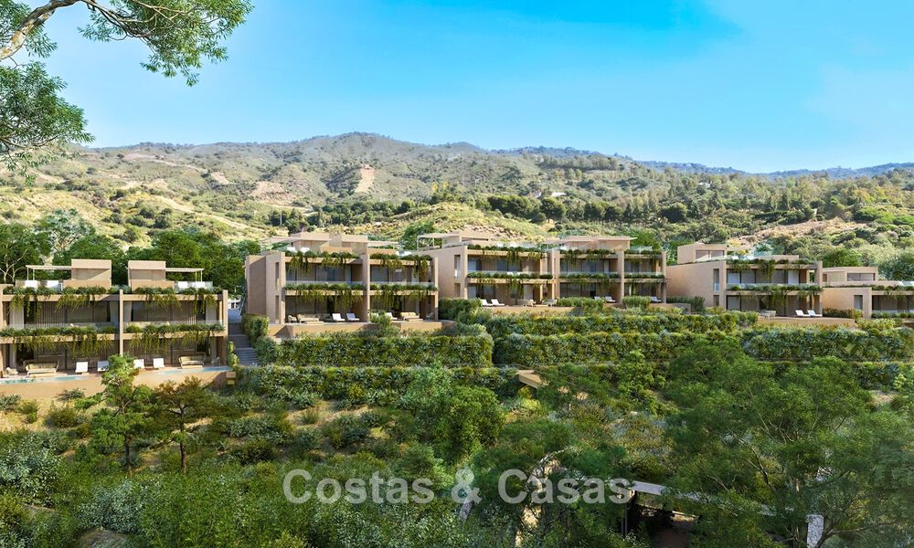 Off-plan, energy efficient homes for sale in the green hills of Elviria, east of Marbella centre 779363