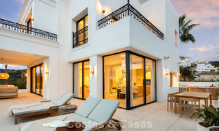 Spacious villa with luxurious Mediterranean architecture for sale, bordering the golf course in Marbella - Benahavis 779635 