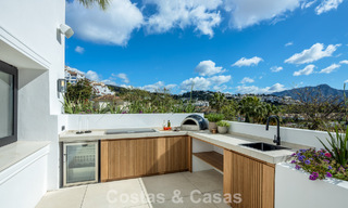 Spacious villa with luxurious Mediterranean architecture for sale, bordering the golf course in Marbella - Benahavis 779644 