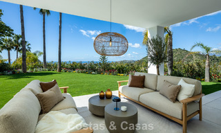 Spacious villa with luxurious Mediterranean architecture for sale, bordering the golf course in Marbella - Benahavis 779651 