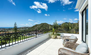 Spacious villa with luxurious Mediterranean architecture for sale, bordering the golf course in Marbella - Benahavis 779664 